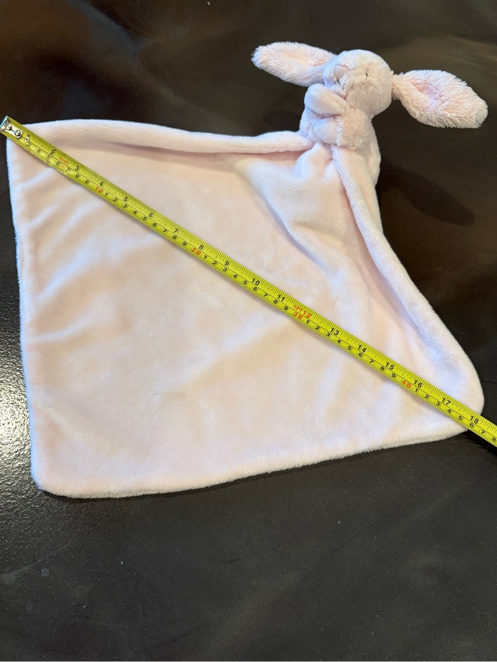JellyCat Baby Bashful Bunny Lovey Pink Soother Security Blanket Rabbit Plush Toy - Picture 10 of 10